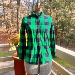 J. Crew Plaid Flannel size 0